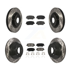 Transit Auto KDS-100536 Disc Brake Kit for 2016-2020 Hyundai Santa Fe Sport, Kia Sorento - Front and Rear