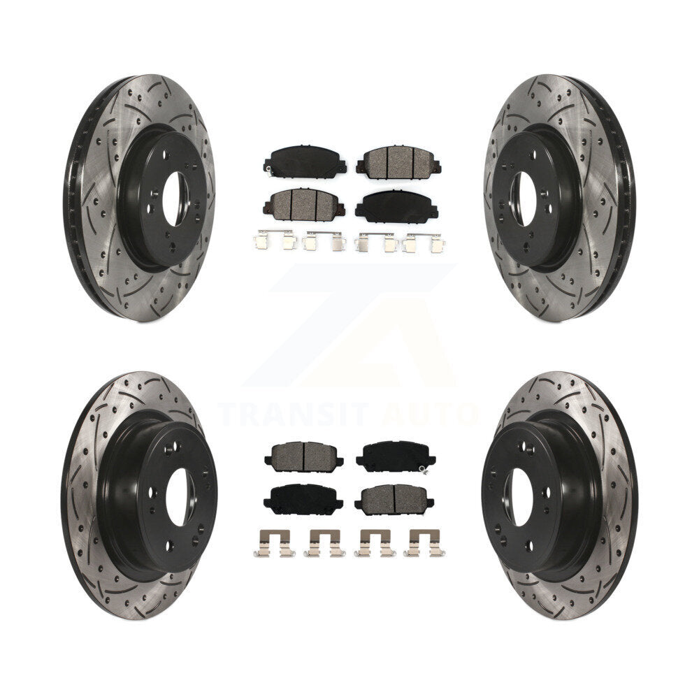 Transit Auto KDS-100539 Disc Brake Kit for 2016-2022 Honda HR-V - Front and Rear