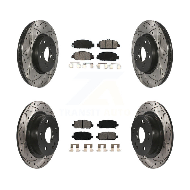 Transit Auto KDS-100539 Disc Brake Kit for 2016-2022 Honda HR-V - Front and Rear