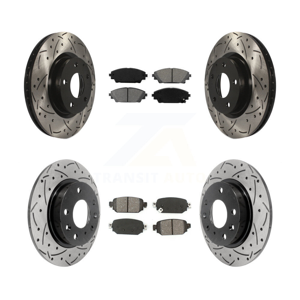 Transit Auto KDS-100540 Disc Brake Kit for 2019-2022 Mazda CX-3 - Front and Rear