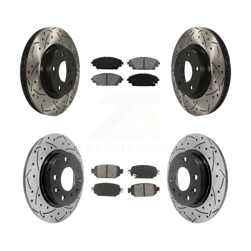 Transit Auto KDS-100540 Disc Brake Kit for 2019-2022 Mazda CX-3 - Front and Rear