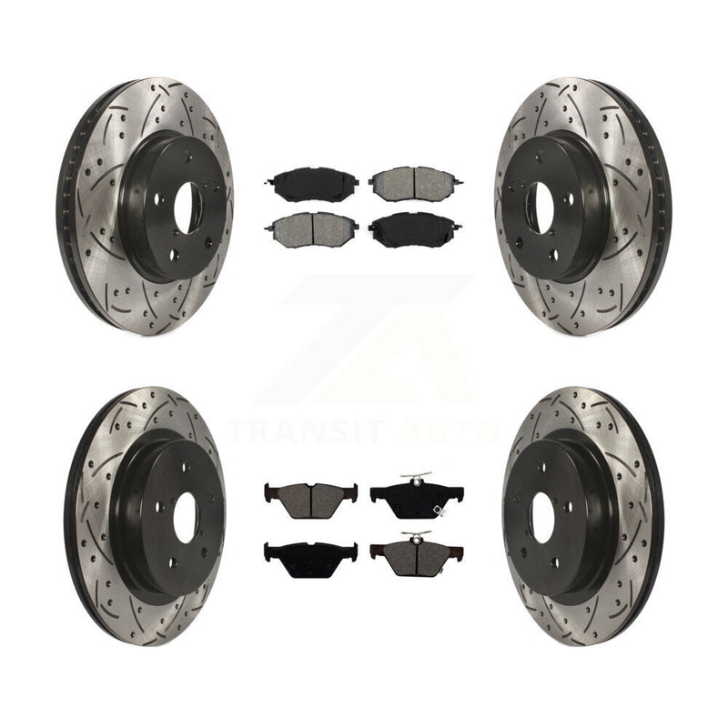 Transit Auto KDS-100542 Disc Brake Kit for 2015 Subaru Legacy - Front and Rear