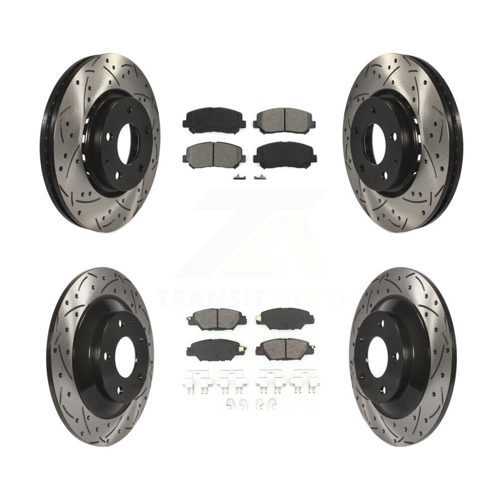 Transit Auto KDS-100544 Disc Brake Kit for 2016-2024 Mazda CX-5 - Front and Rear