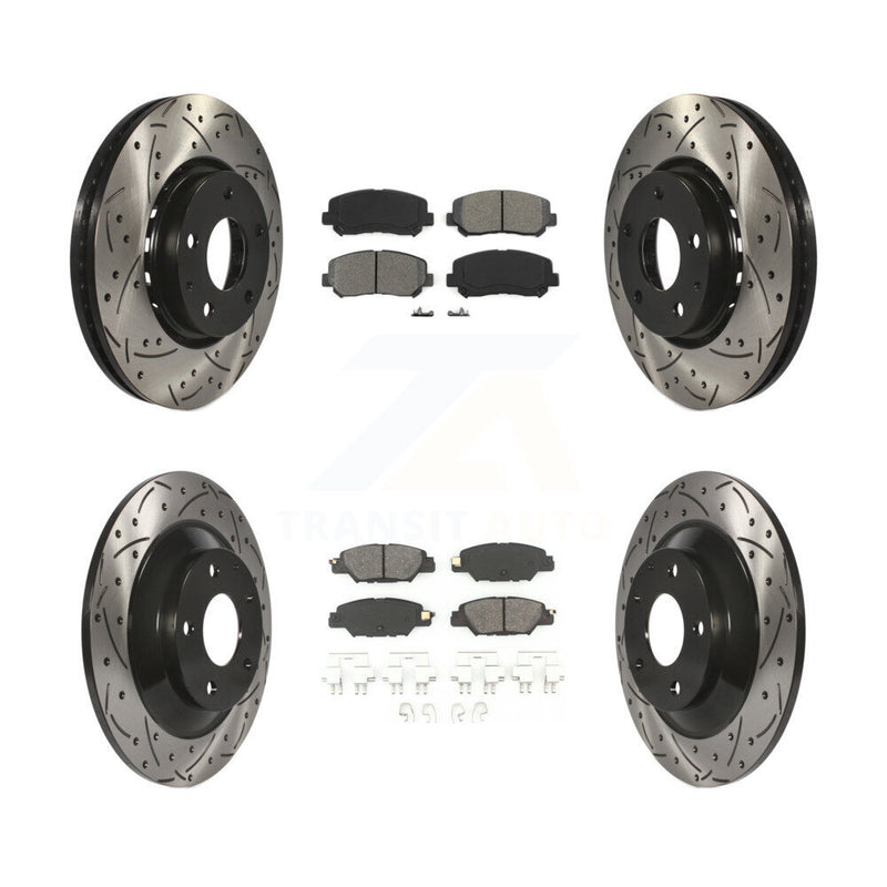 Transit Auto KDS-100544 Disc Brake Kit for 2016-2024 Mazda CX-5 - Front and Rear