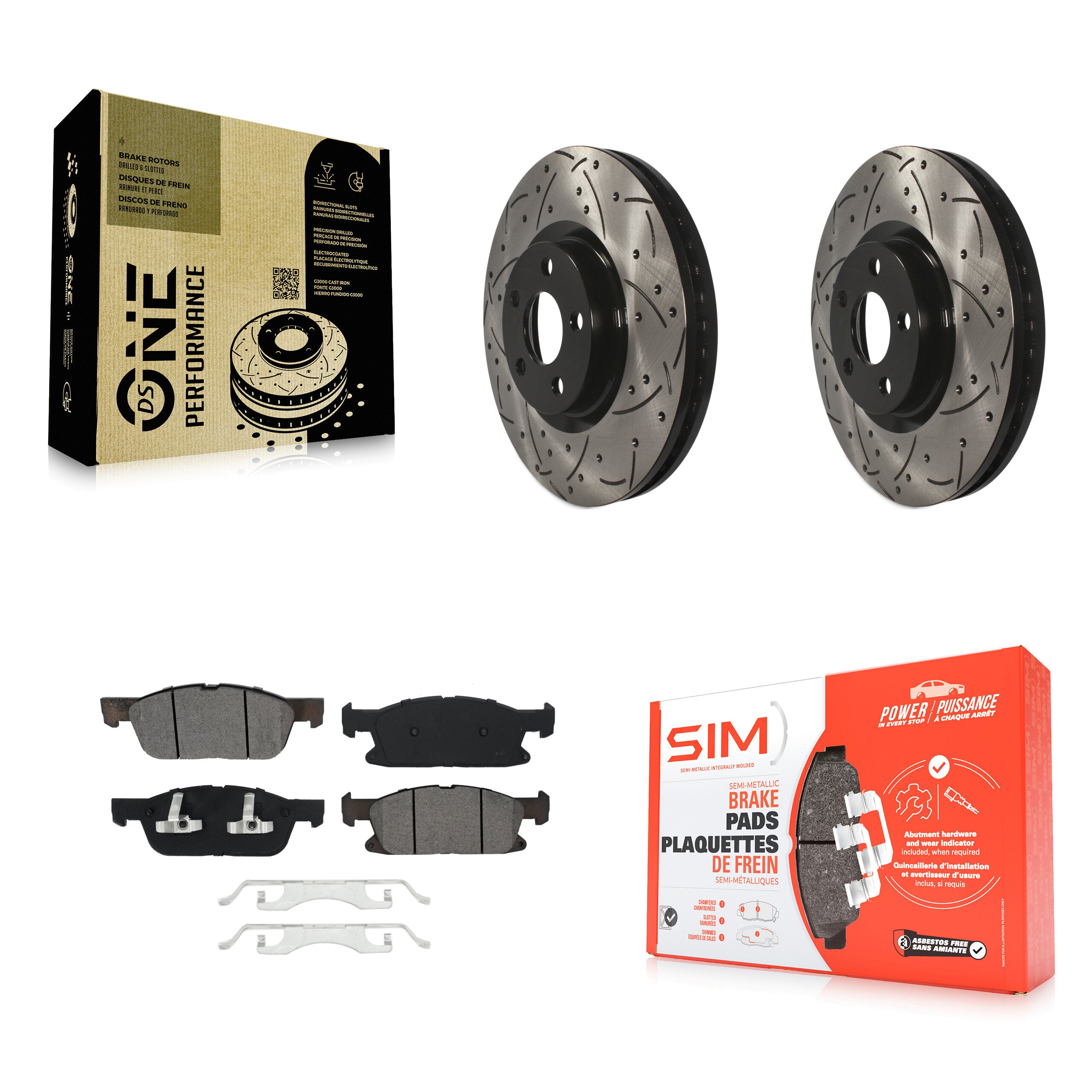 Transit Auto KDS-100545 Disc Brake Kit for 2015-2024 Ford Edge - Front