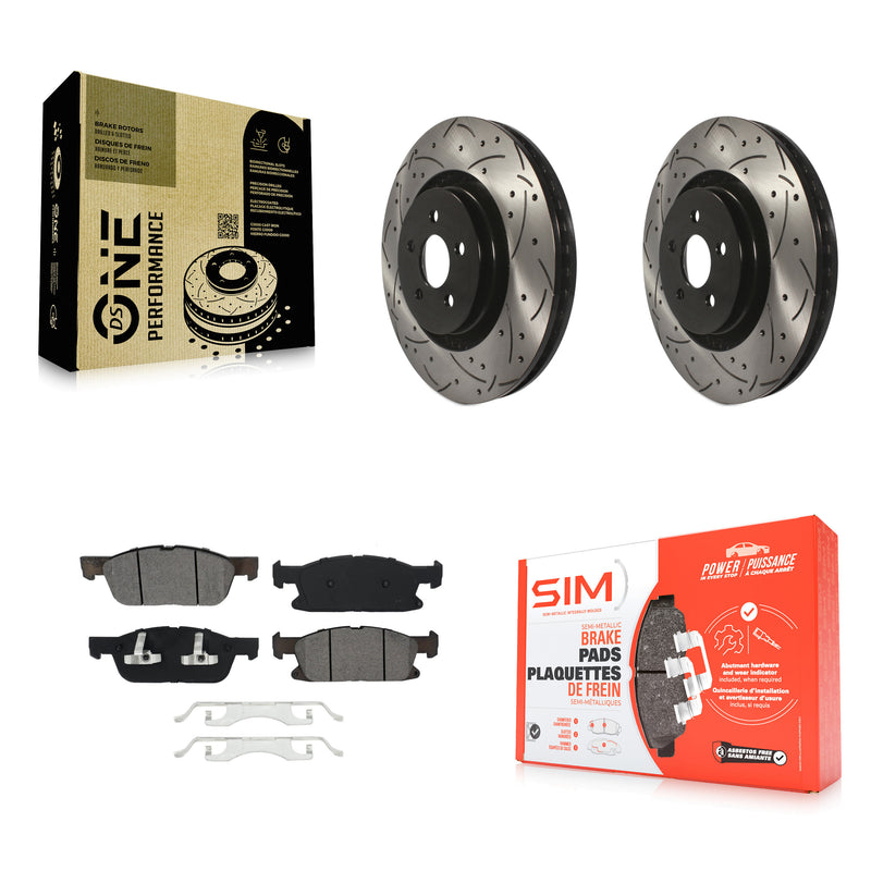 Transit Auto KDS-100546 Disc Brake Kit for 2015-2023 Ford Edge, Lincoln Nautilus, Lincoln MKX - Front