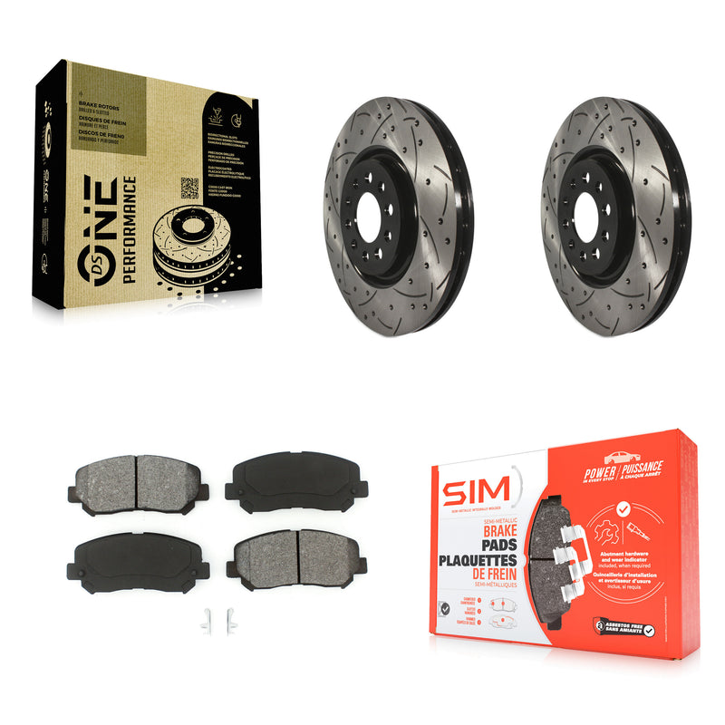Transit Auto KDS-100547 Disc Brake Kit for 2015-2023 Jeep Cherokee, Chrysler 200 - Front