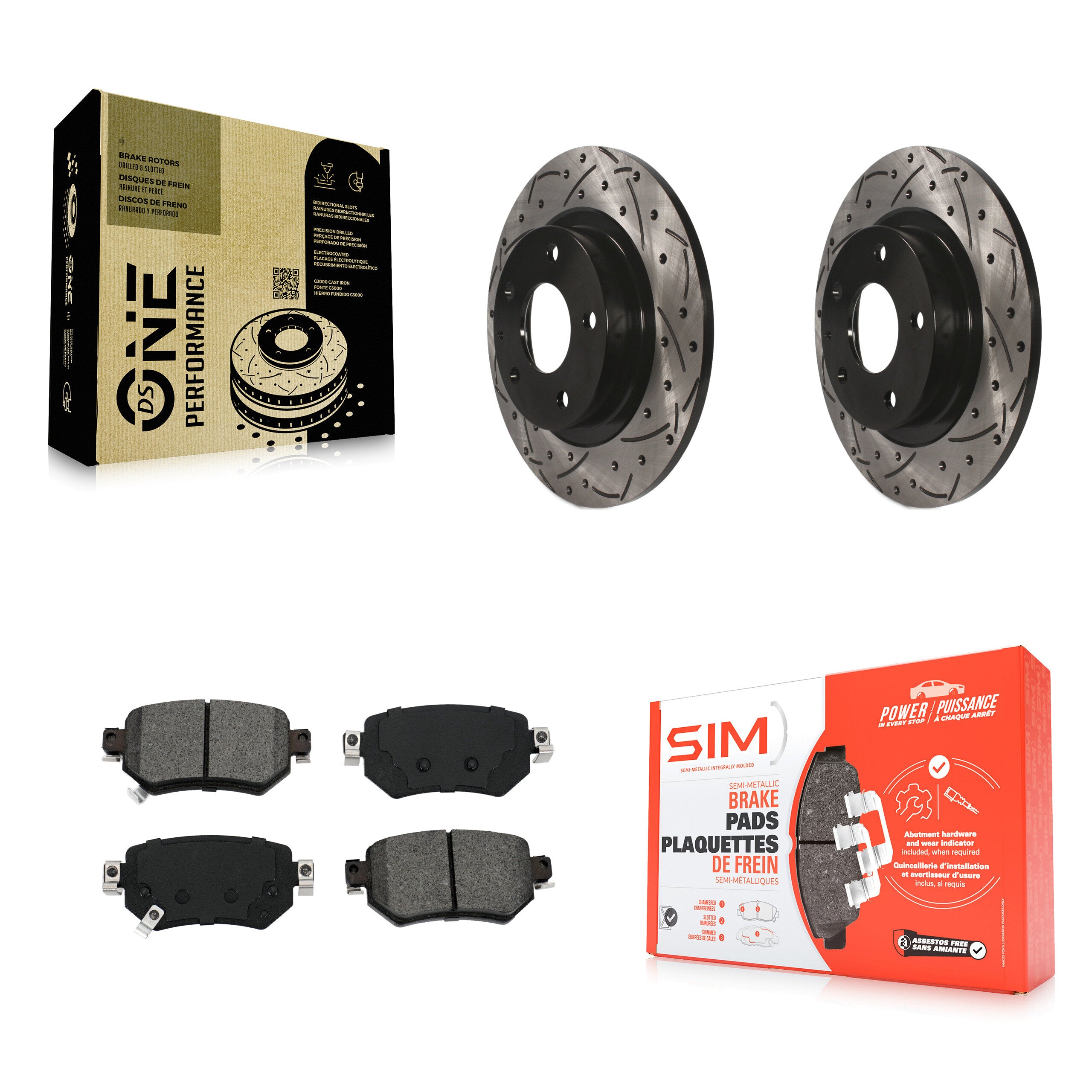 Transit Auto KDS-100551 Disc Brake Kit for 2016-2021 Mazda 6 - Rear