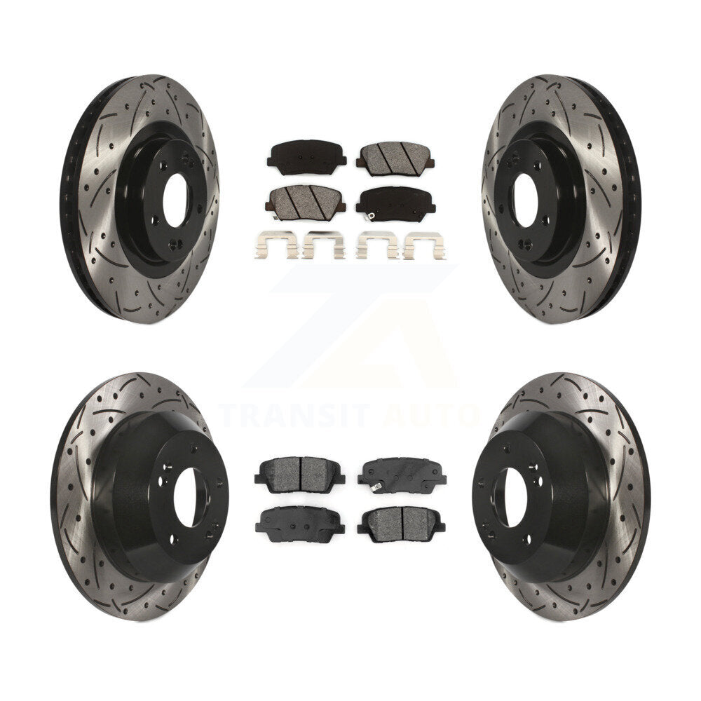 Transit Auto KDS-100555 Disc Brake Kit for 2014-2015 Kia Sorento - Front and Rear