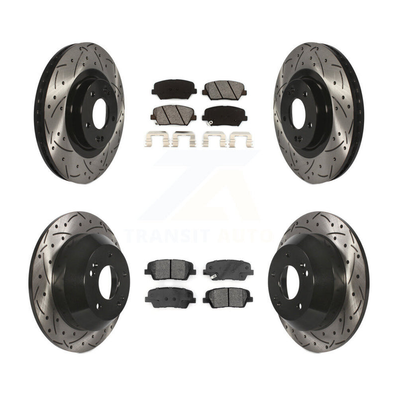 Transit Auto KDS-100555 Disc Brake Kit for 2014-2015 Kia Sorento - Front and Rear