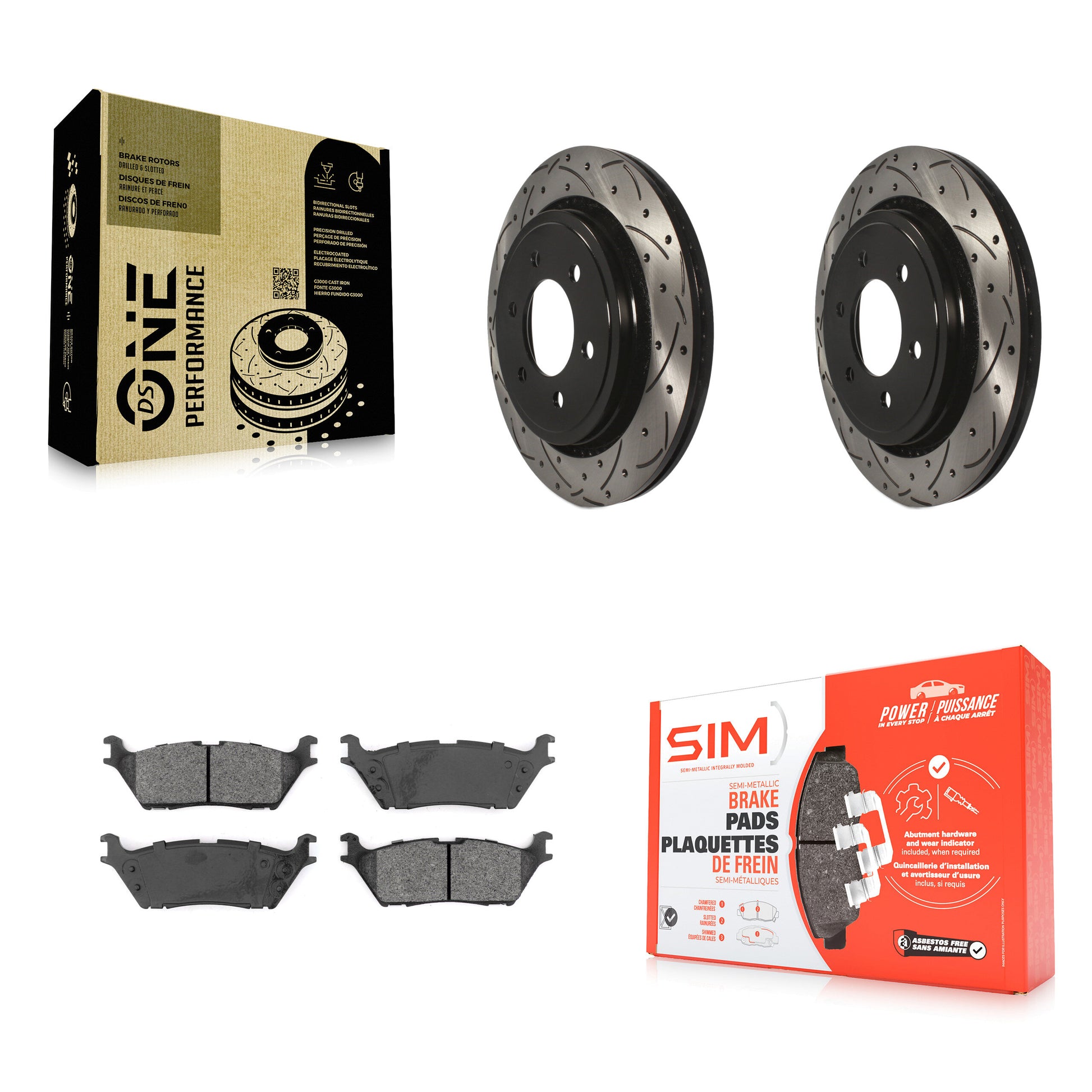 Transit Auto KDS-100556 Disc Brake Kit for 2015-2017 Ford F-150 - Rear