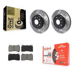 Transit Auto KDS-100559 Disc Brake Kit for 2014-2022 Chevrolet Camaro, Cadillac CTS, Cadillac CT6 - Front