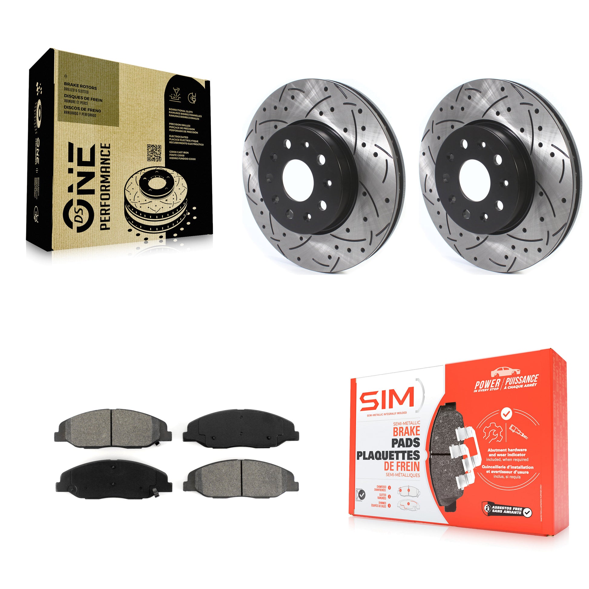 Transit Auto KDS-100561 Disc Brake Kit for 2014 Cadillac CTS - Front