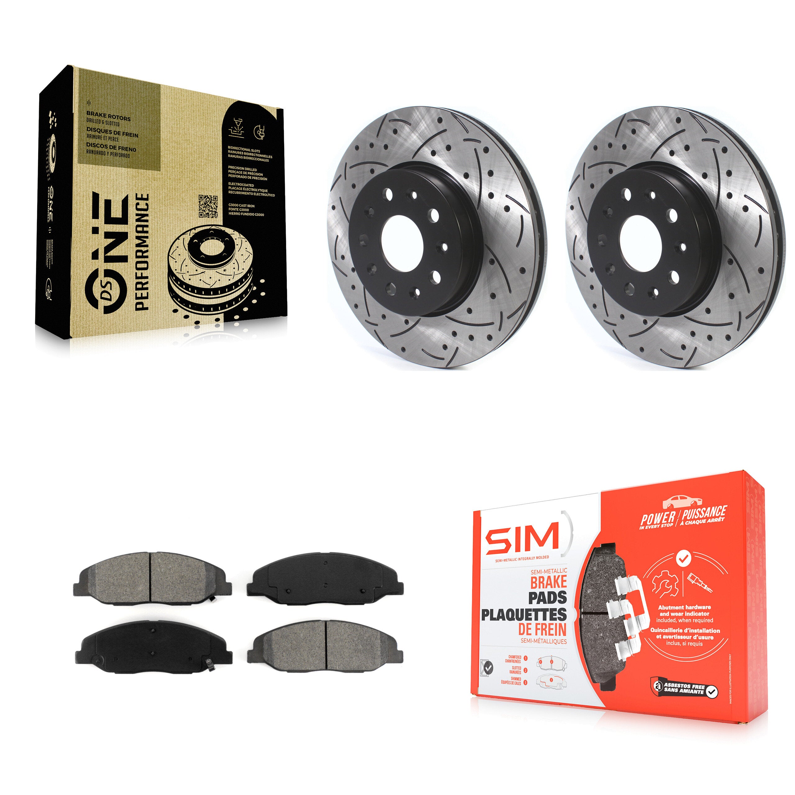 Transit Auto KDS-100561 Disc Brake Kit for 2014 Cadillac CTS - Front