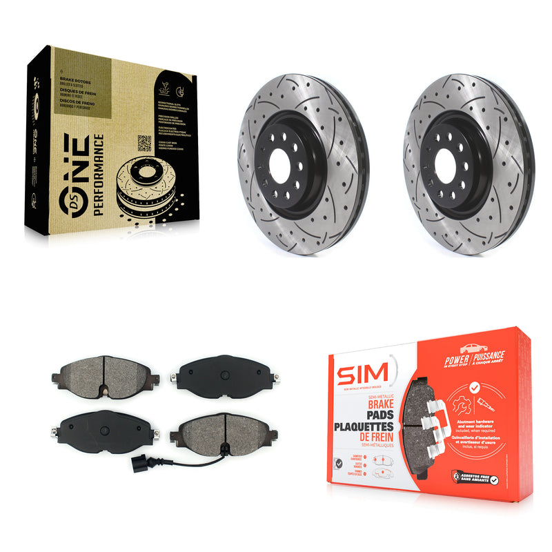 Transit Auto KDS-100565 Disc Brake Kit for 2015-2019 Audi A3, Volkswagen Golf - Front