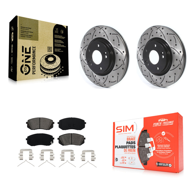 Transit Auto KDS-100567 Disc Brake Kit for 2015-2023 Kia Optima, Hyundai Kona Electric and More - Front