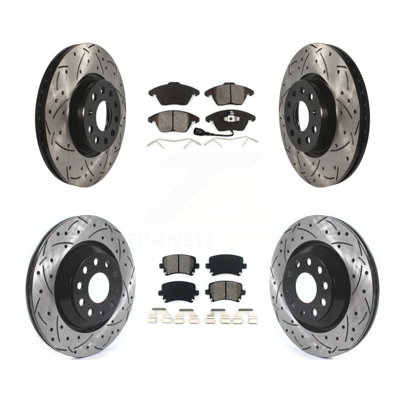 Transit Auto KDS-100575 Disc Brake Kit for 2009-2010 Volkswagen Passat CC - Front and Rear