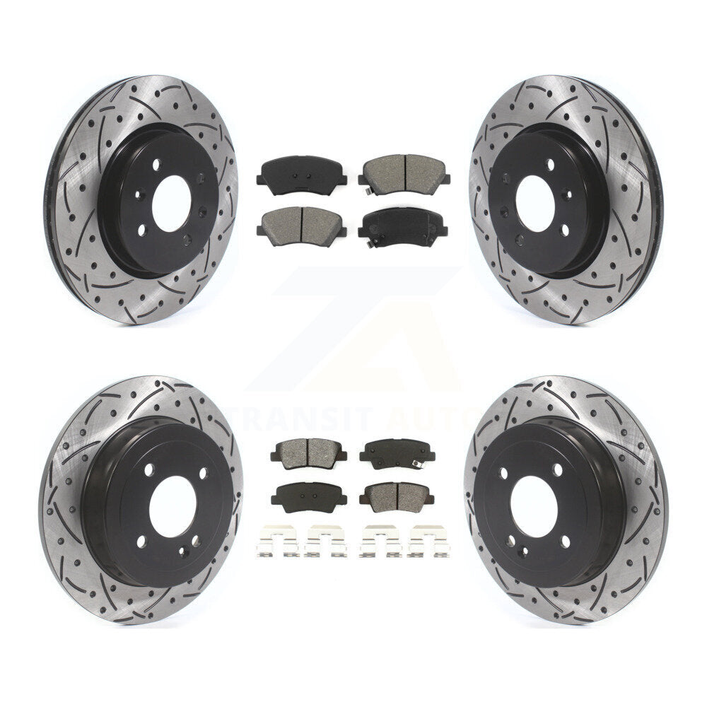 Transit Auto KDS-100576 Disc Brake Kit for 2012-2017 Kia Rio - Front and Rear