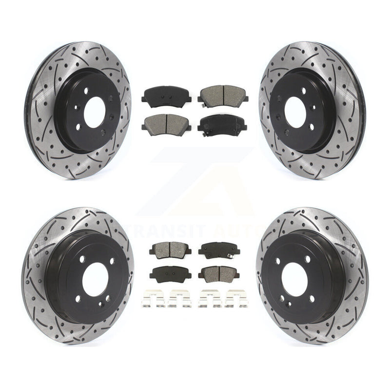 Transit Auto KDS-100576 Disc Brake Kit for 2012-2017 Kia Rio - Front and Rear