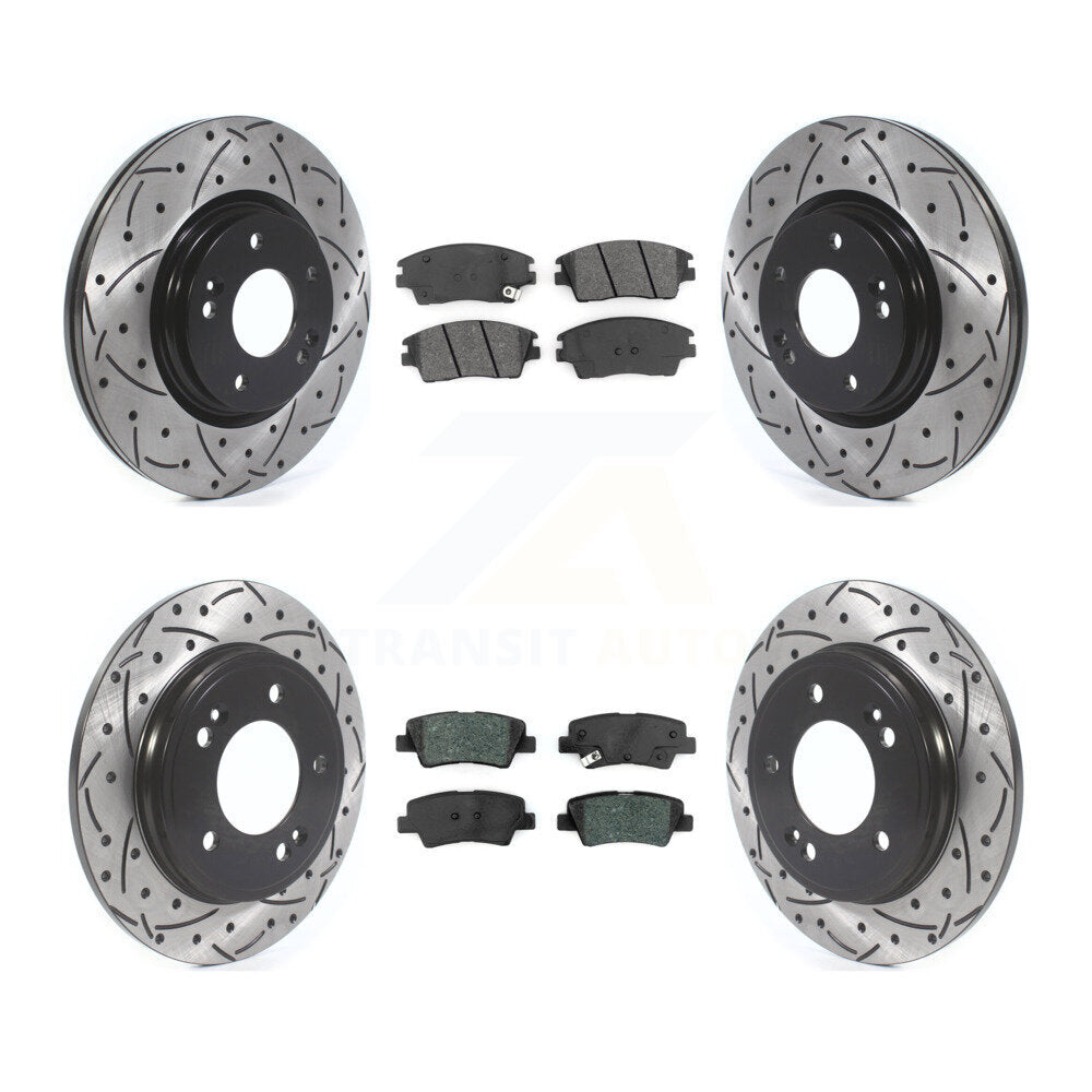 Transit Auto KDS-100581 Disc Brake Kit for 2017-2020 Hyundai Elantra - Front and Rear