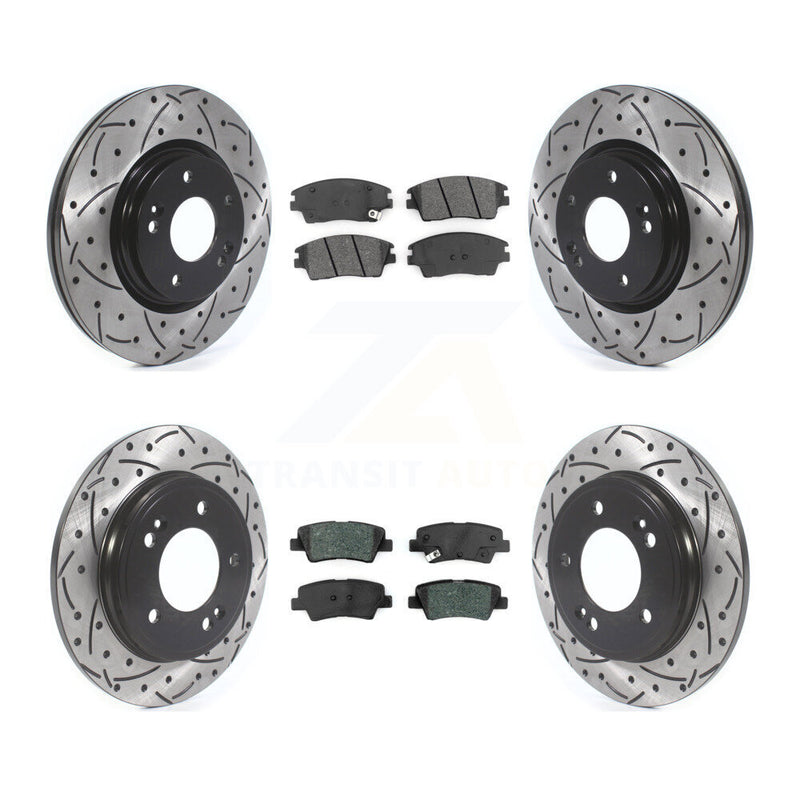 Transit Auto KDS-100581 Disc Brake Kit for 2017-2020 Hyundai Elantra - Front and Rear