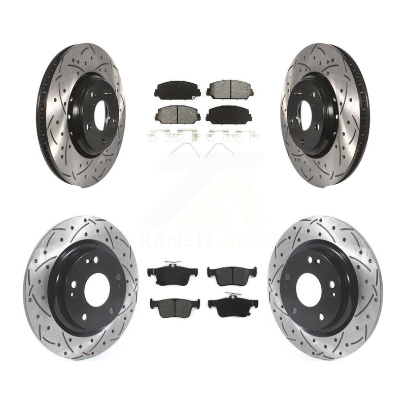 Transit Auto KDS-100583 Disc Brake Kit for 2017-2020 Honda Civic - Front and Rear