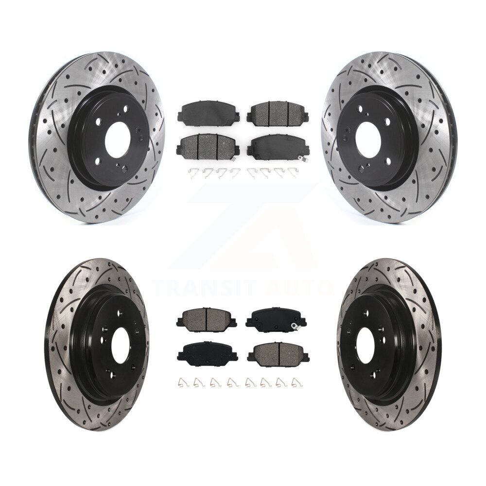 Transit Auto KDS-100585 Disc Brake Kit for 2017-2023 Honda CR-V - Front and Rear