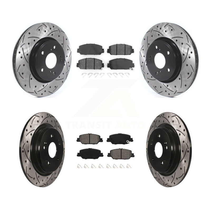 Transit Auto KDS-100585 Disc Brake Kit for 2017-2023 Honda CR-V - Front and Rear