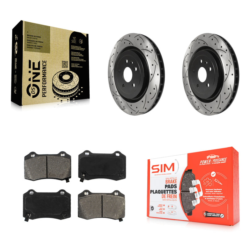 Transit Auto KDS-100586 Disc Brake Kit for 2009-2024 Chevrolet Camaro, Cadillac CTS - Rear