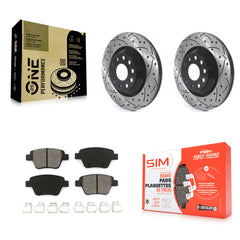 Transit Auto KDS-100589 Disc Brake Kit for 2011-2013 Volkswagen GTI, Audi A3 Quattro - Rear