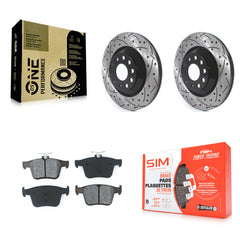 Transit Auto KDS-100590 Disc Brake Kit for 2015-2024 Audi Q3, Volkswagen Atlas Cross Sport and More - Rear