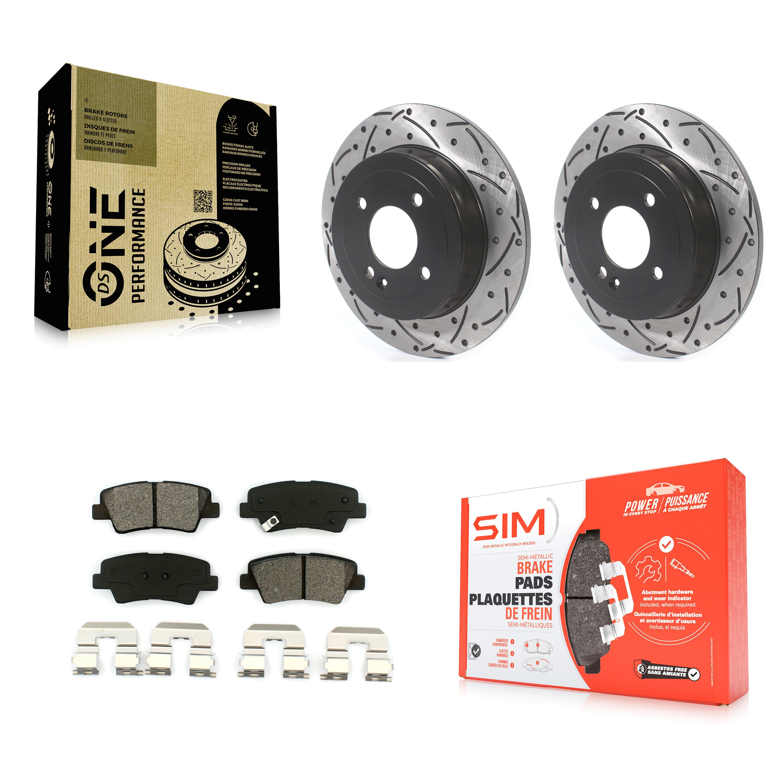 Transit Auto KDS-100592 Disc Brake Kit for 2011 Hyundai Accent - Rear