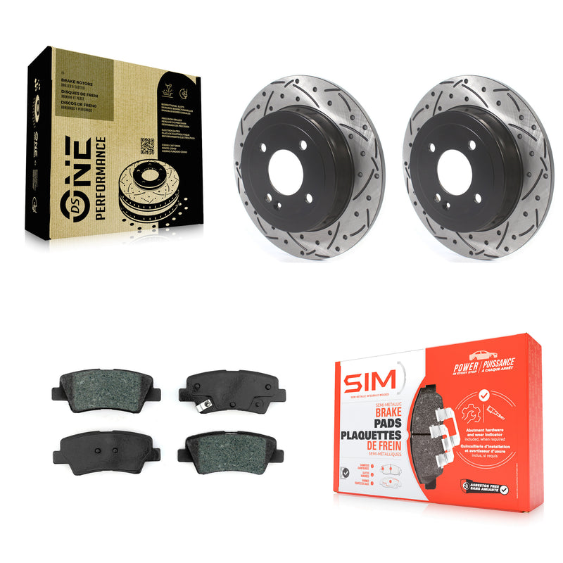Transit Auto KDS-100594 Disc Brake Kit for 2018-2023 Kia Rio, Hyundai Accent - Rear