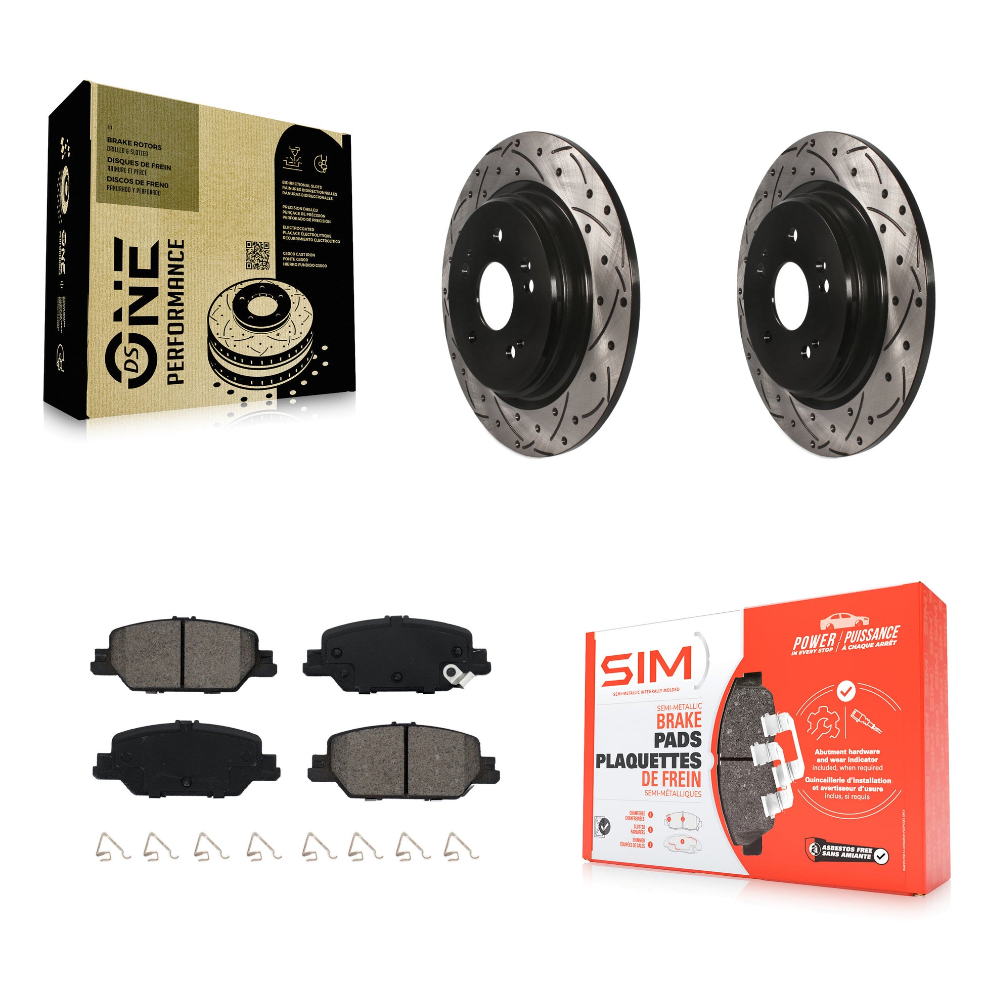 Transit Auto KDS-100595 Disc Brake Kit for 2017-2024 Honda CR-V - Rear