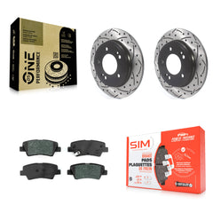 Transit Auto KDS-100596 Disc Brake Kit for 2017-2022 Kia Niro, Hyundai Elantra, Hyundai Ioniq - Rear