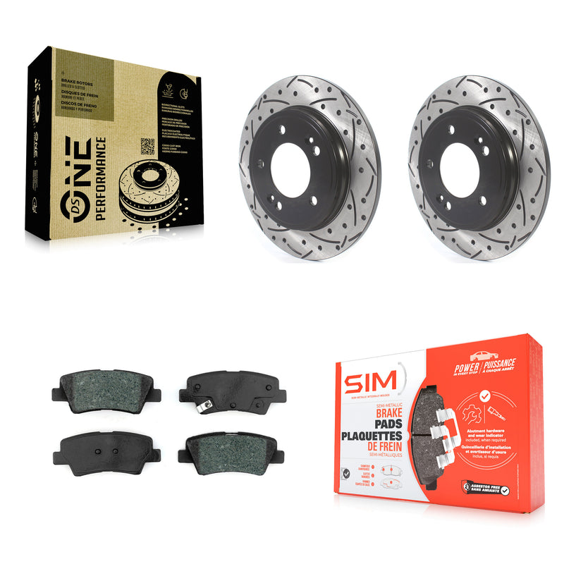 Transit Auto KDS-100596 Disc Brake Kit for 2017-2022 Kia Niro, Hyundai Elantra, Hyundai Ioniq - Rear