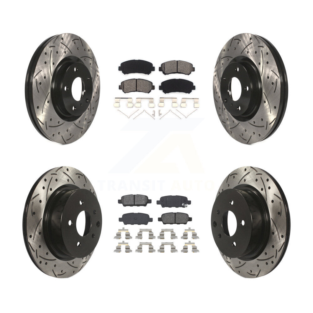 Transit Auto KDS-100604 Disc Brake Kit for 2009-2022 Nissan Maxima - Front and Rear
