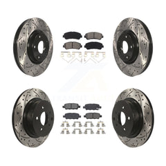 Transit Auto KDS-100604 Disc Brake Kit for 2009-2022 Nissan Maxima - Front and Rear