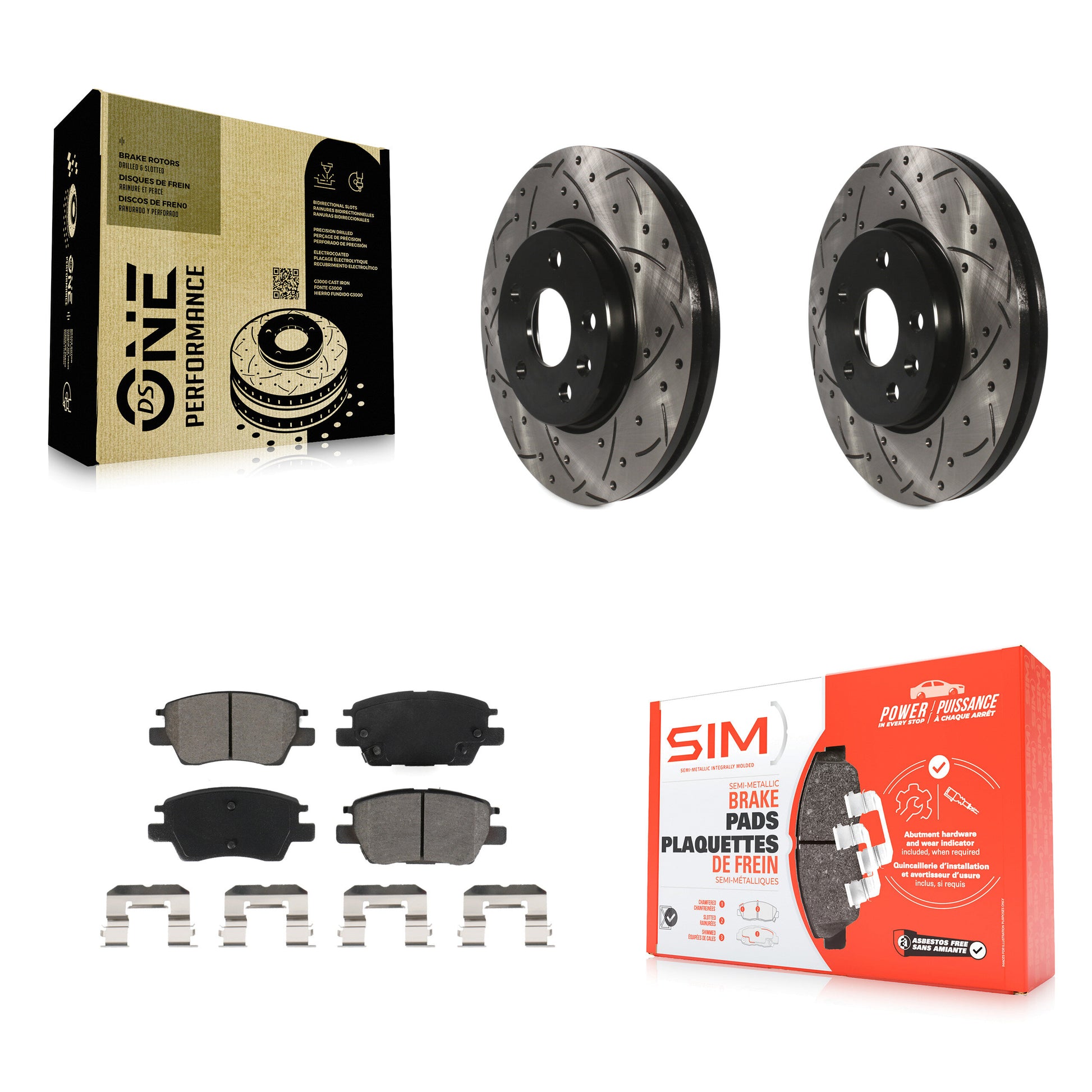 Transit Auto KDS-100606 Disc Brake Kit for 2016-2023 Chevrolet Bolt EUV, Chevrolet Bolt EV and More - Front