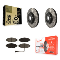 Transit Auto KDS-100610 Disc Brake Kit for 2015-2020 Audi A3 Quattro, Volkswagen Arteon, Volkswagen GTI - Front