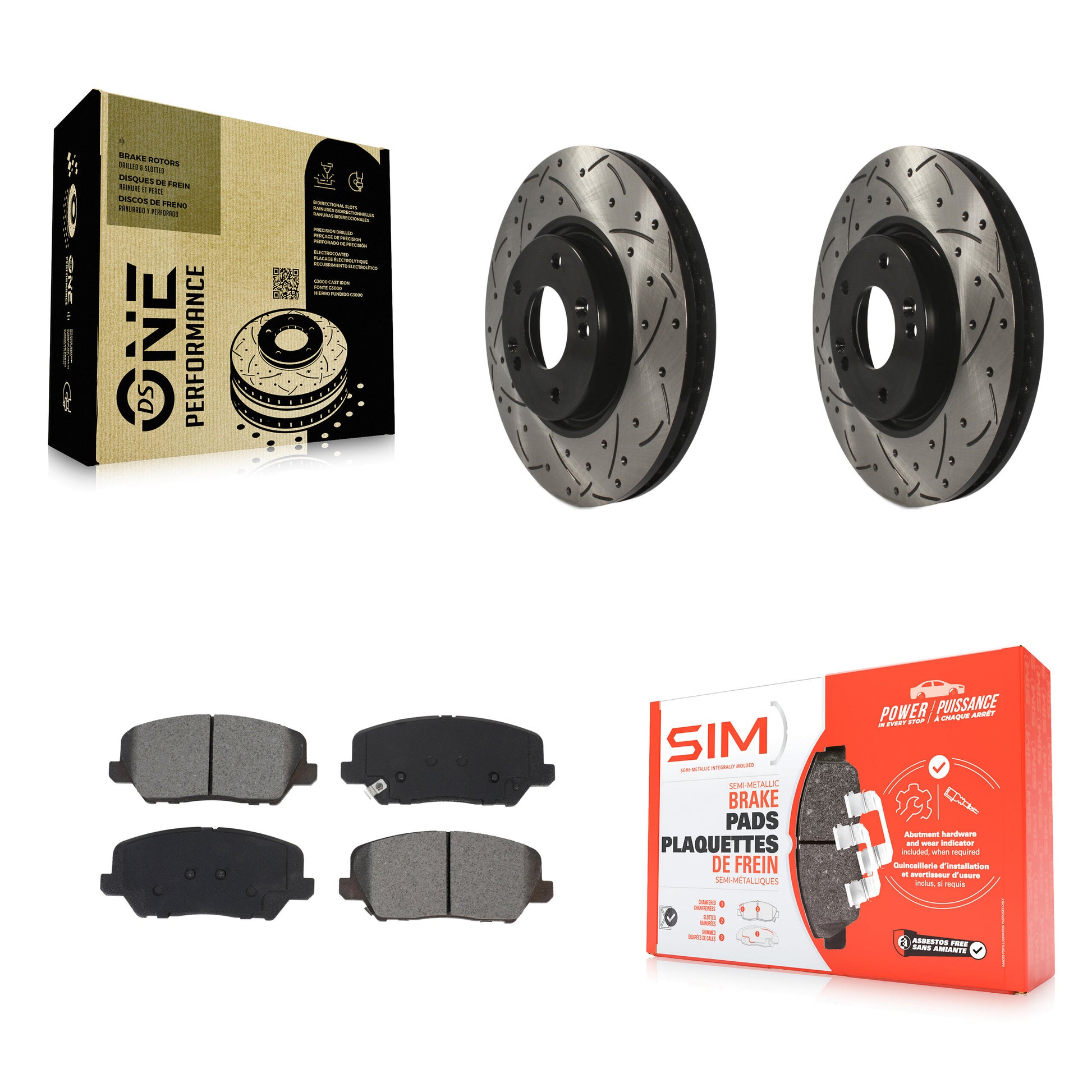 Transit Auto KDS-100611 Disc Brake Kit for 2016-2018 Kia Forte, Kia Forte Koup and More - Front