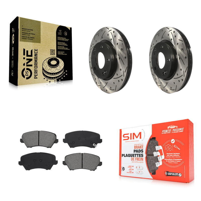 Transit Auto KDS-100613 Disc Brake Kit for 2016-2021 Hyundai Veloster, Hyundai Elantra GT and More - Front