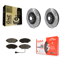Transit Auto KDS-100618 Disc Brake Kit for 2015-2025 Volkswagen Jetta, Audi Q3 and More - Front