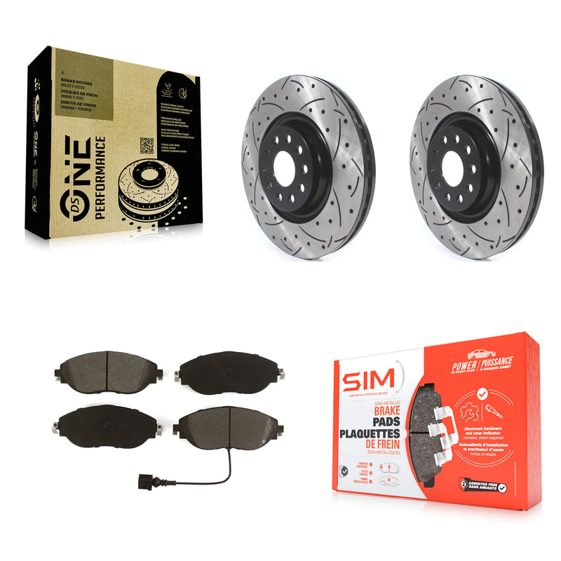 Transit Auto KDS-100618 Disc Brake Kit for 2015-2025 Volkswagen Jetta, Audi Q3 and More - Front