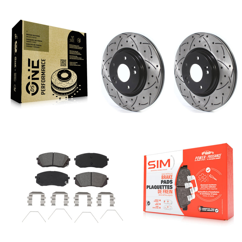 Transit Auto KDS-100619 Disc Brake Kit for 2018-2025 Hyundai Kona, Kia Seltos and More - Front
