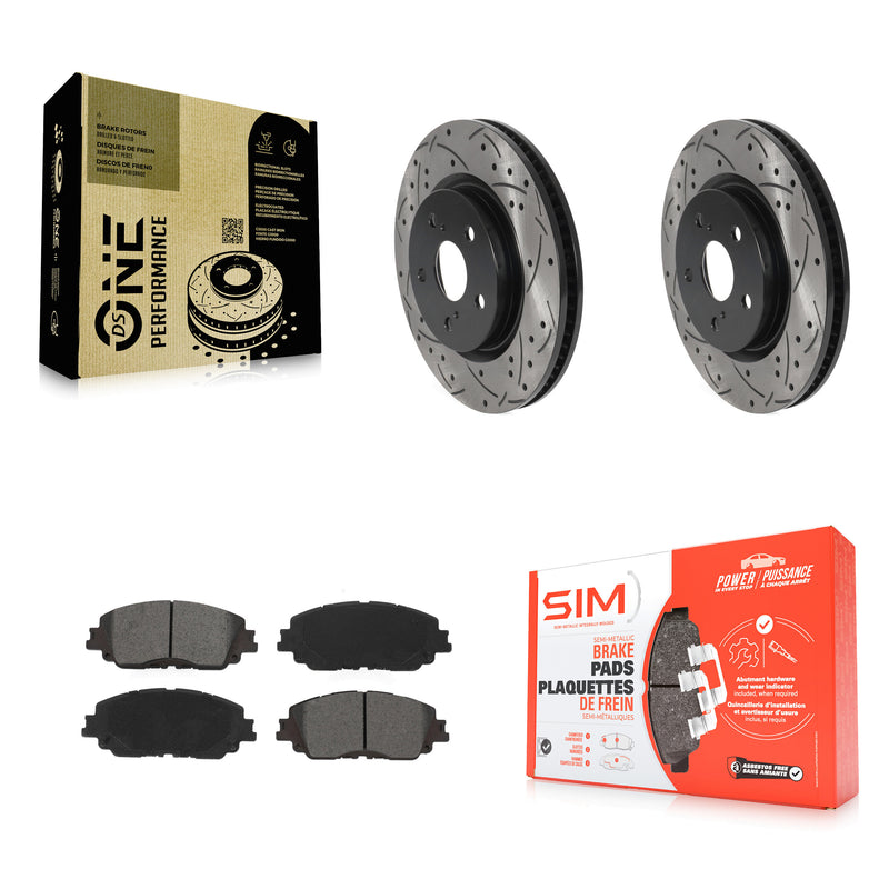 Transit Auto KDS-100622 Disc Brake Kit for 2018-2024 Toyota Camry, Toyota Prius Prime and More - Front