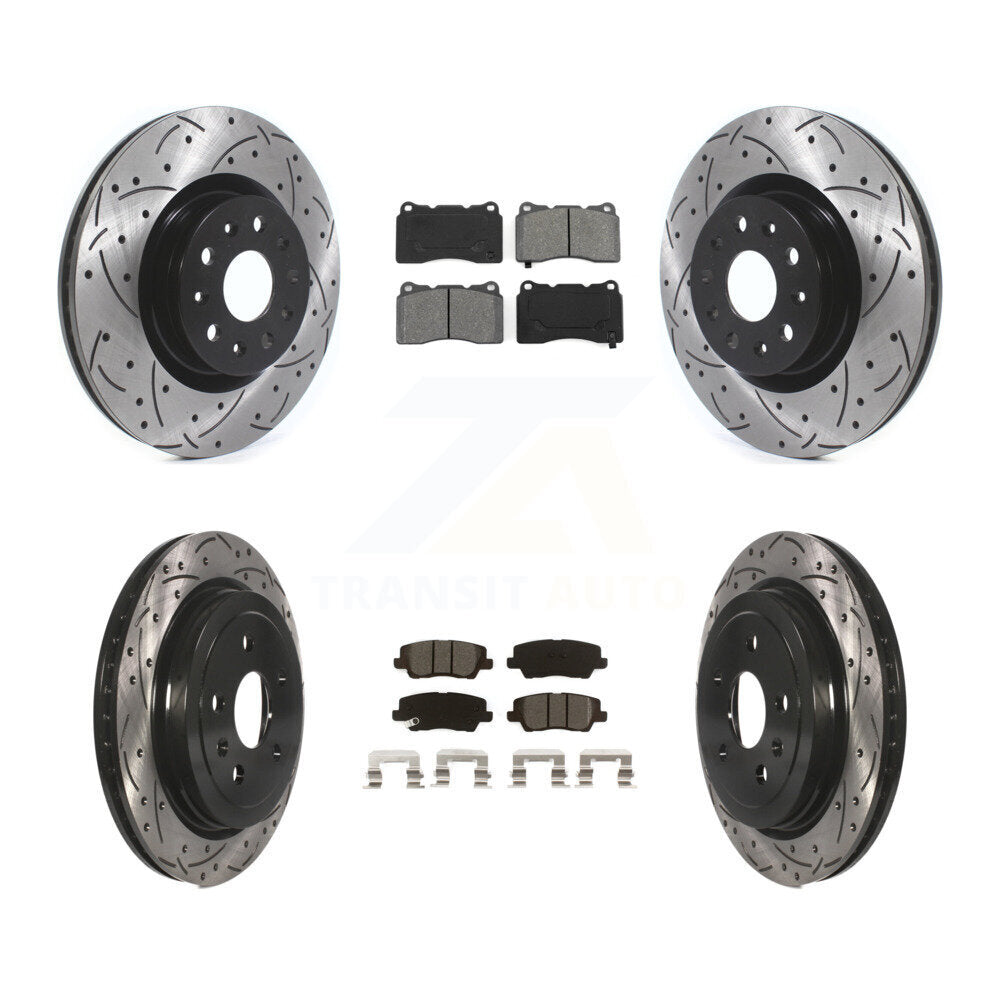 Transit Auto KDS-100624 Disc Brake Kit for 2015 Cadillac CTS - Front and Rear