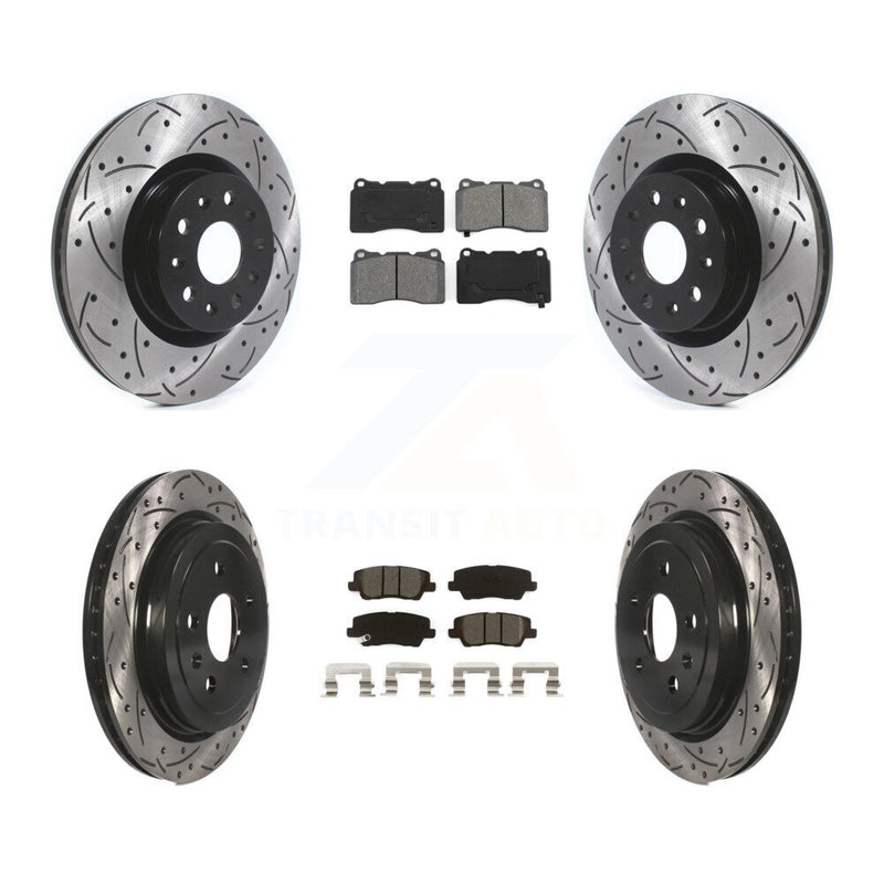 Transit Auto KDS-100624 Disc Brake Kit for 2015 Cadillac CTS - Front and Rear
