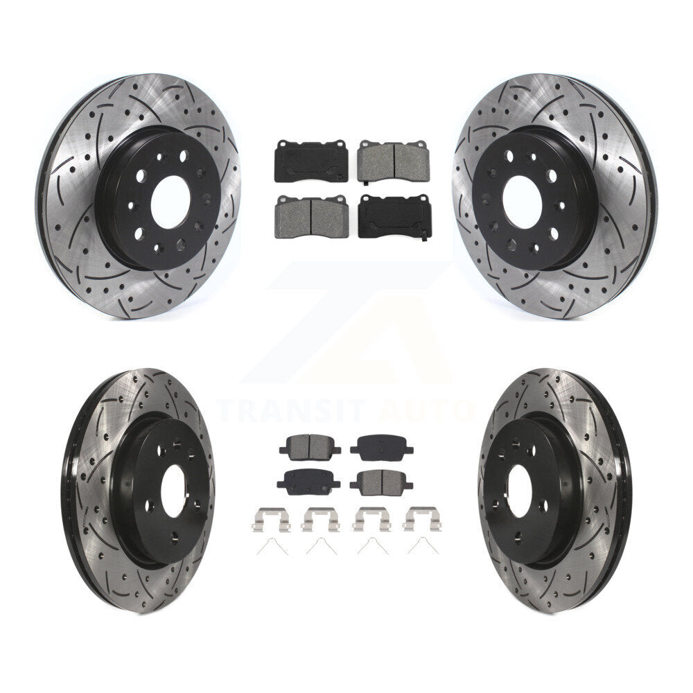 Transit Auto KDS-100626 Disc Brake Kit for 2016-2022 Chevrolet Camaro, Cadillac CT6 - Front and Rear