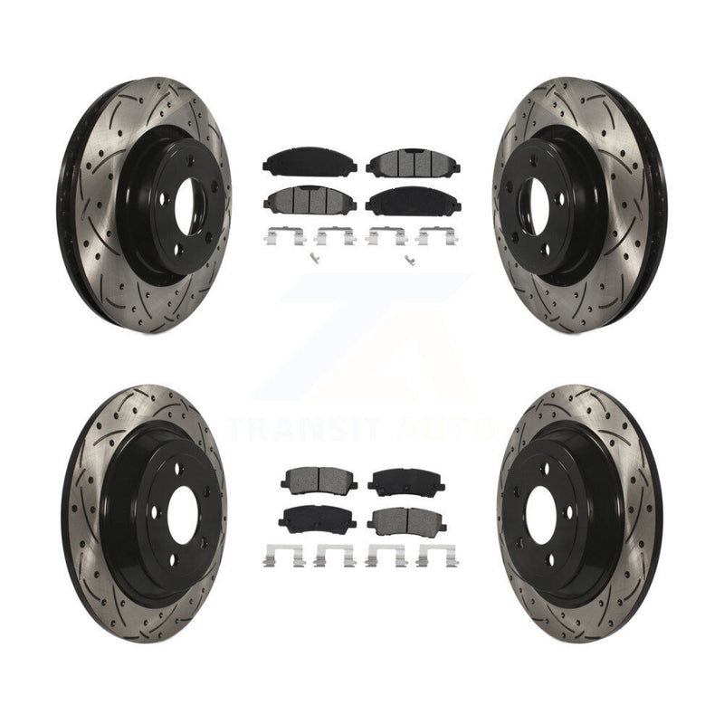 Transit Auto KDS-100627 Disc Brake Kit for 2015-2017 Ford Mustang - Front and Rear